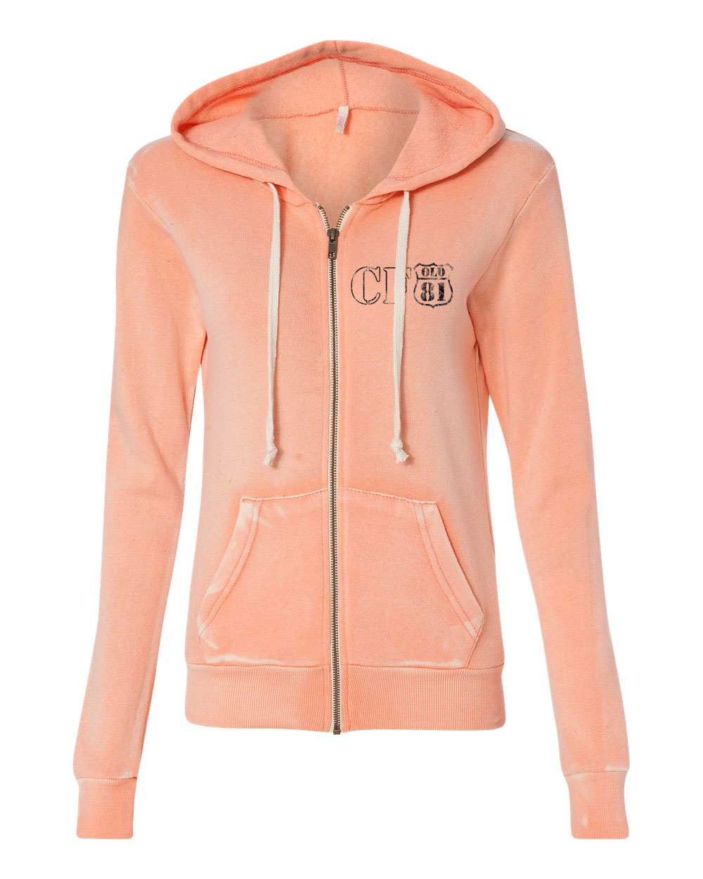 coral hoodie women's