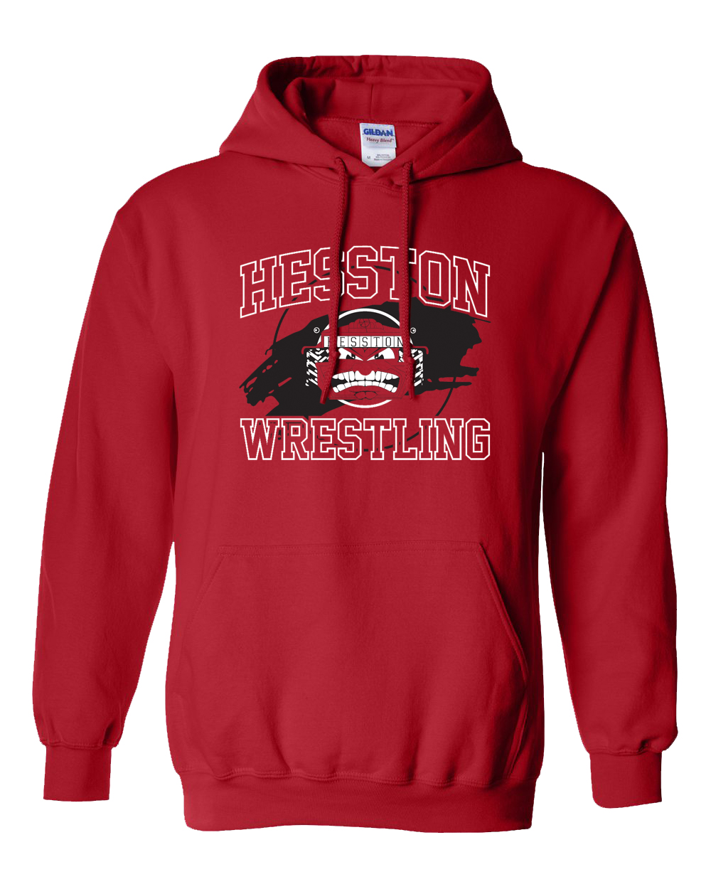 Hesston High School Wrestling Hooded Sweatshirt - Atomic