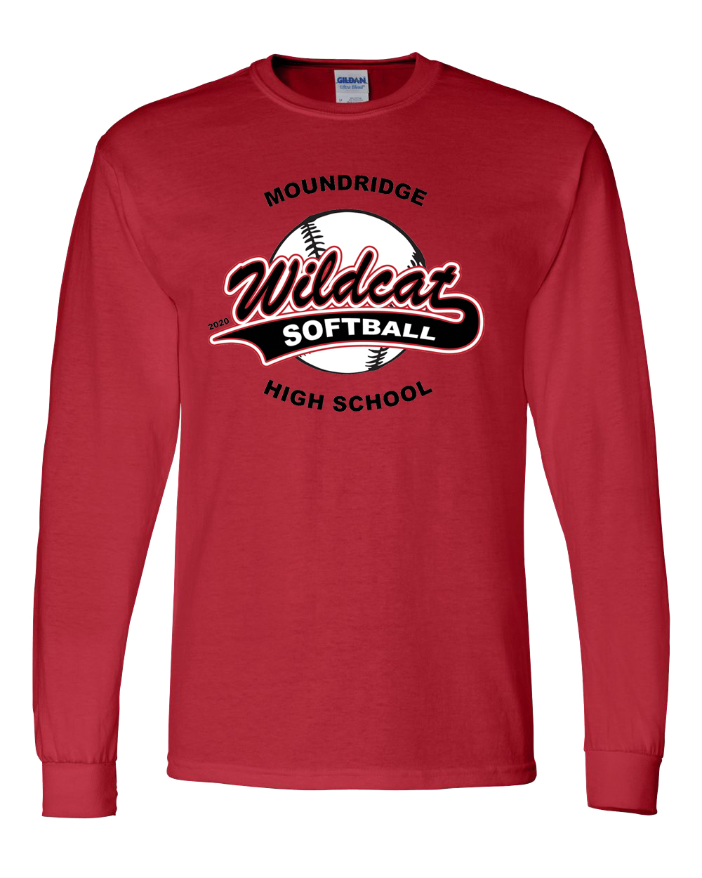 Moundridge High School Softball Long-Sleeve T-Shirt - Atomic