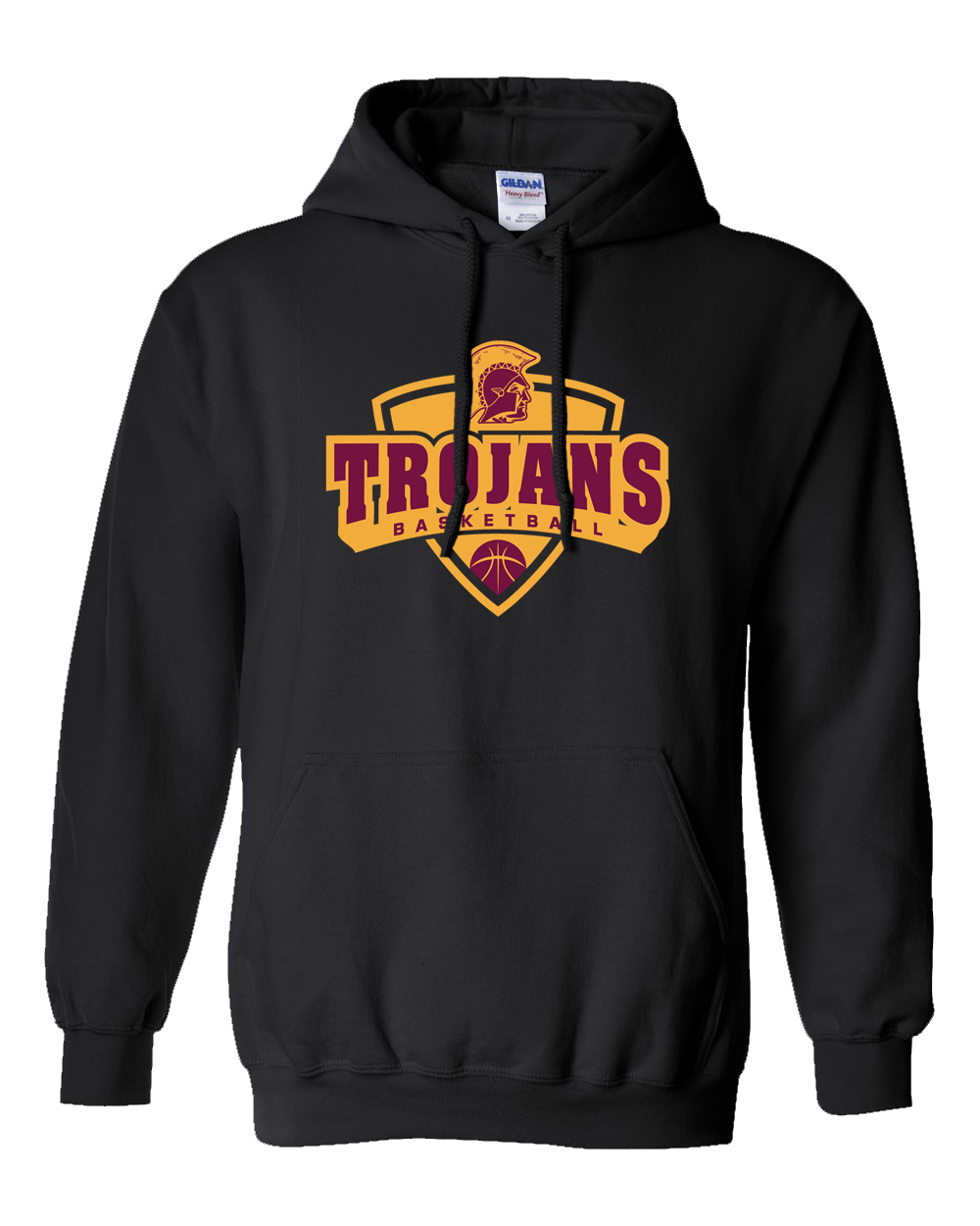 Hillsboro Middle School Girls Basketball Hooded Sweatshirt - Atomic