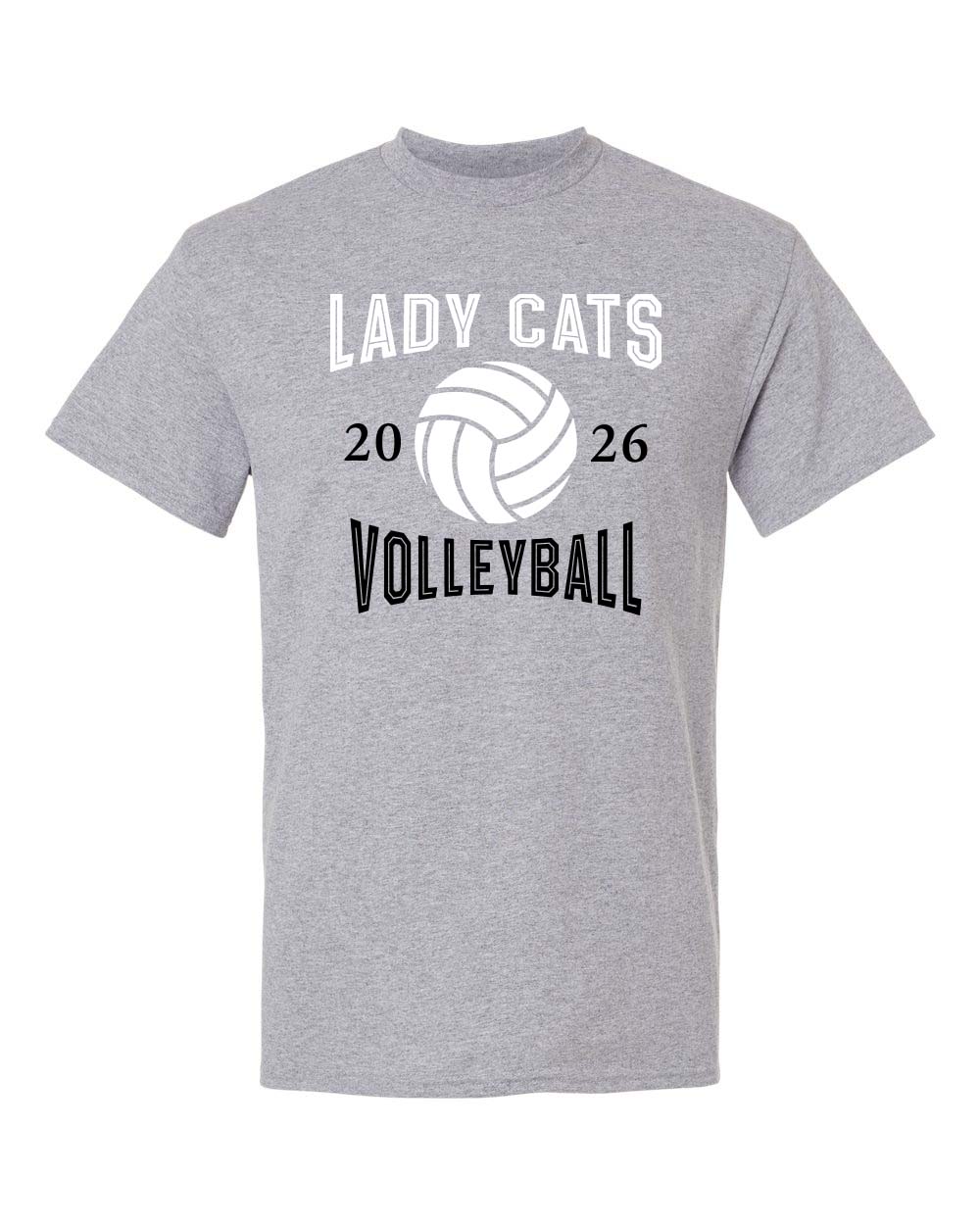 Moundridge High School Volleyball Lady Cats T-Shirt - Image 2