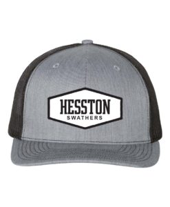 Hesston Swather Heather Grey/Black Hat
