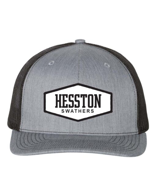 Hesston Swather Heather Grey/Black Hat