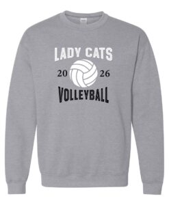 Alternative view of Moundridge High School Volleyball Lady Cat Crewneck Sweatshirts
