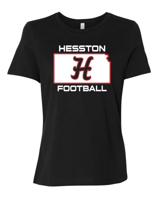 Hesston High School Football Bella Tee - Image 2