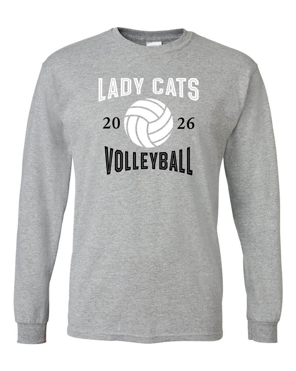 Moundridge High School Volleyball Lady Cats Long-Sleeve T-Shirt
