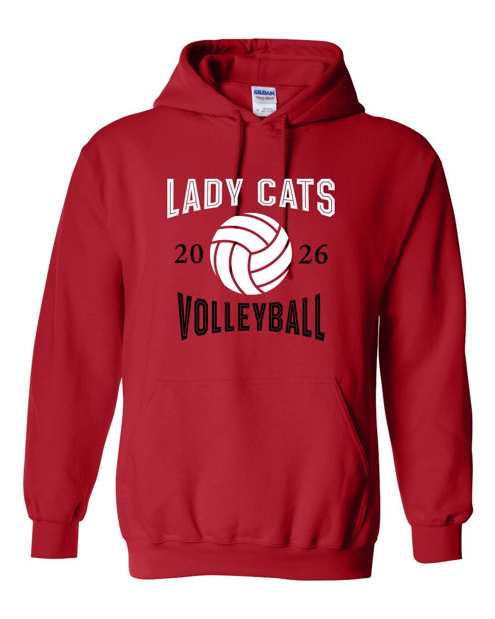 Moundridge High School Volleyball Lady Cats Hooded Sweatshirt