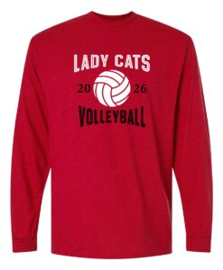 Alternative view of Moundridge High School Volleyball Lady Cats Long-Sleeve T-Shirt
