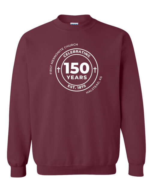 Halstead Mennonite Church 150 Year Anniversary Crewneck Sweatshirt