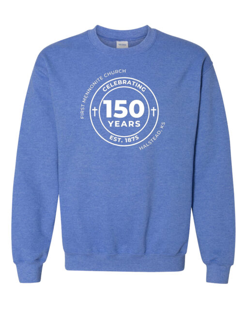 Halstead Mennonite Church 150 Year Anniversary Crewneck Sweatshirt - Image 2