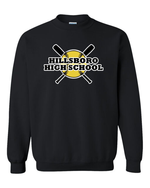 Hillsboro High School Softball Crewneck Sweatshirt