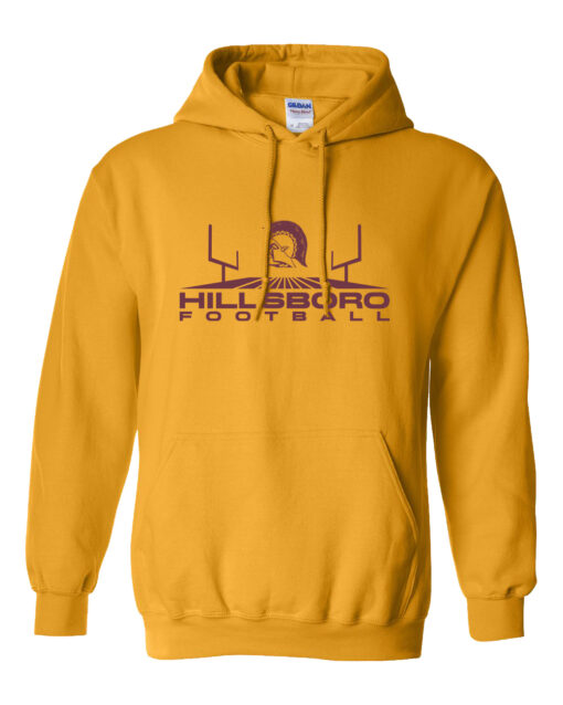 Hillsboro Middle School Football Hooded Sweatshirt - Image 3
