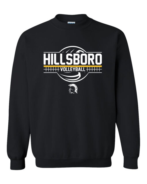 Hillsboro High School Volleyball "Team" Crewneck Sweatshirt - Image 2