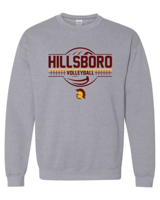 Hillsboro High School Volleyball "Team" Crewneck Sweatshirt - Image 3