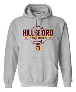 Hillsboro High School Volleyball "Team" Hooded Sweatshirt