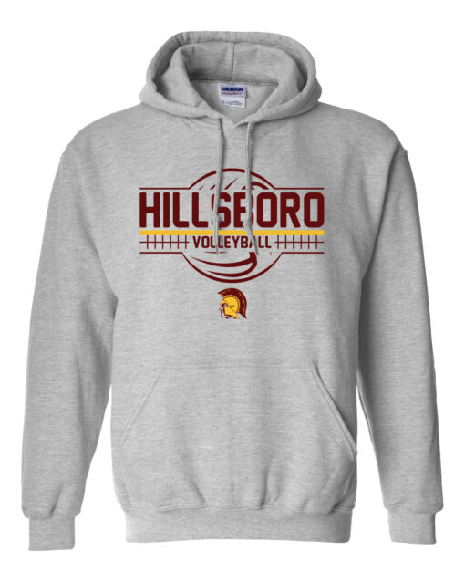 Hillsboro High School Volleyball "Team" Hooded Sweatshirt
