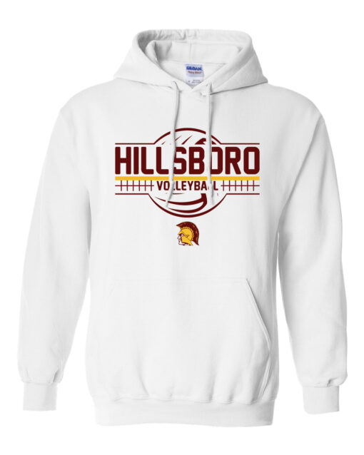 Hillsboro High School Volleyball "Team" Hooded Sweatshirt - Image 3