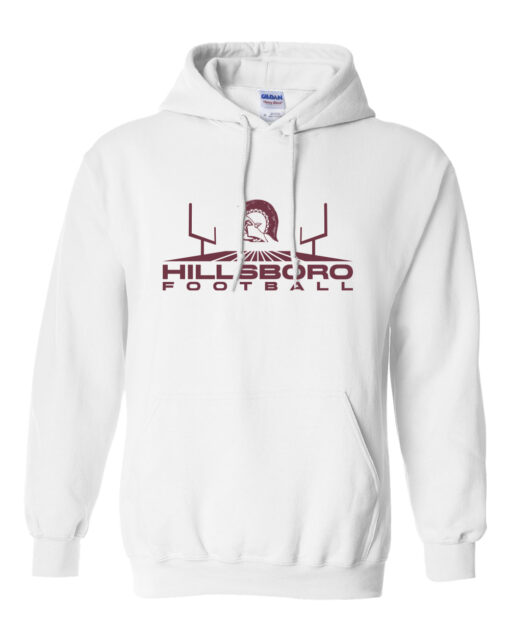 Hillsboro Middle School Football Hooded Sweatshirt - Image 4