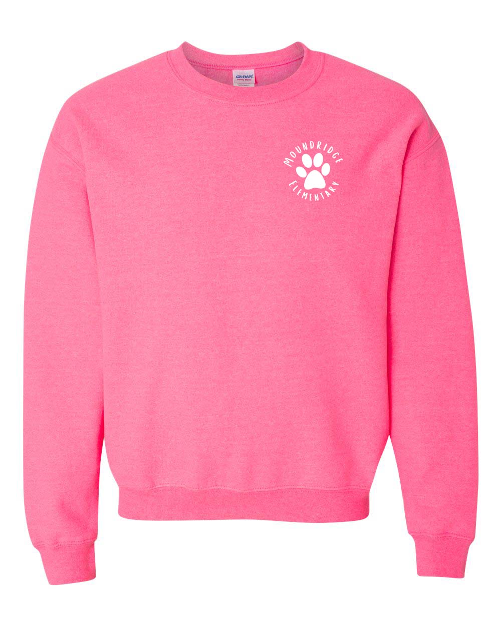 Moundridge Elementary Pink Paw Crewneck Sweatshirt