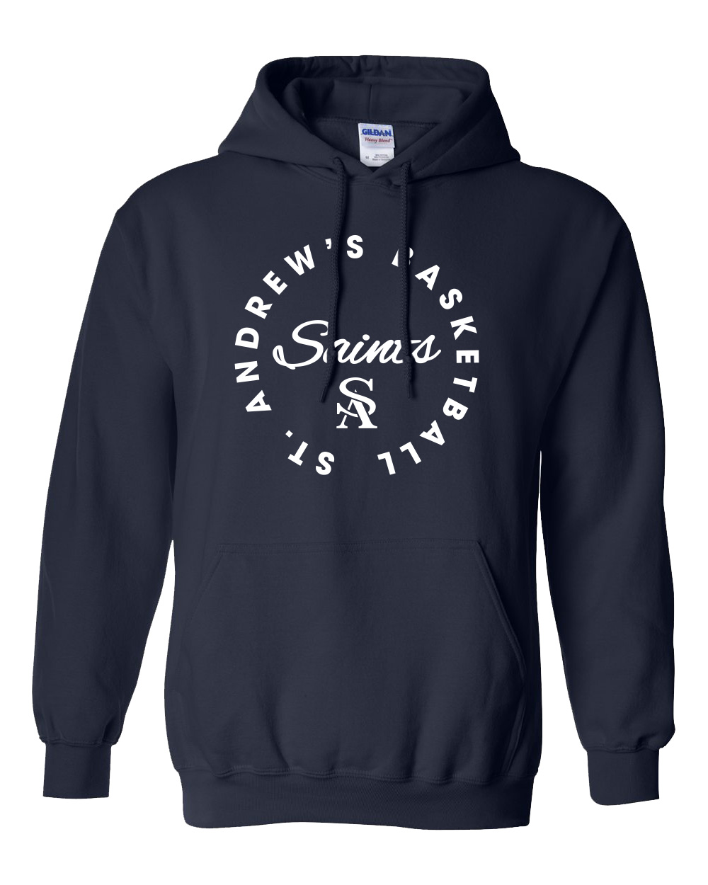 St. Andrew's Basketball "Circle" Hooded Sweatshirt - Image 4
