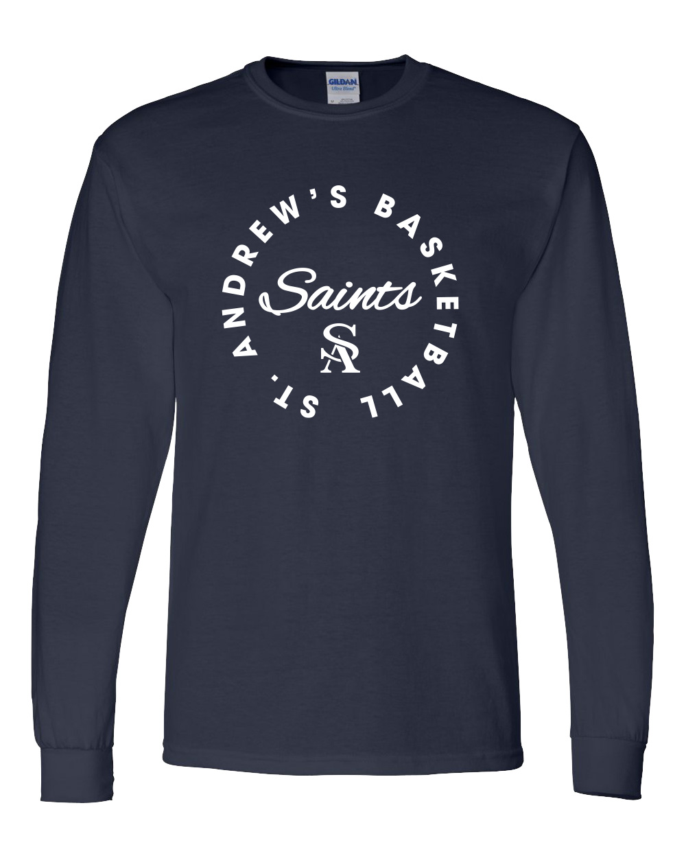 St. Andrew's Basketball "Circle" Long-Sleeve T-Shirt - Image 2
