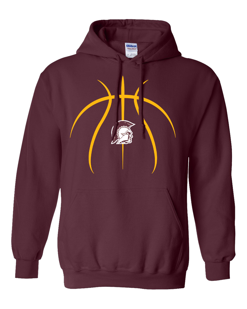 Hillsboro Middle School Basketball Hooded Sweatshirt - Image 2