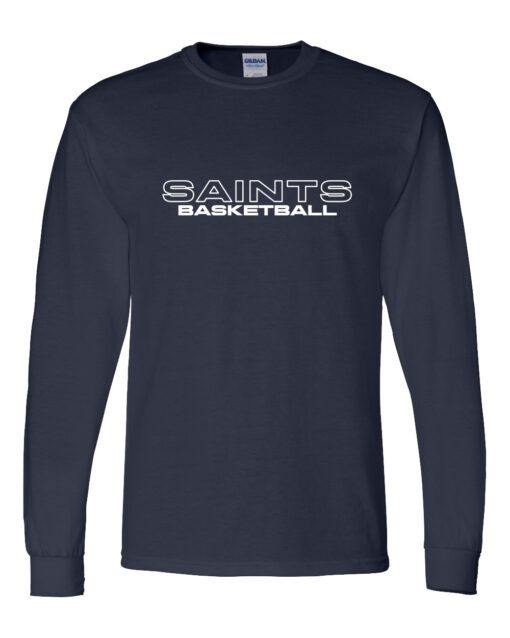 St. Andrew's Middle School Basketball "Outline" Long-Sleeve T-Shirt
