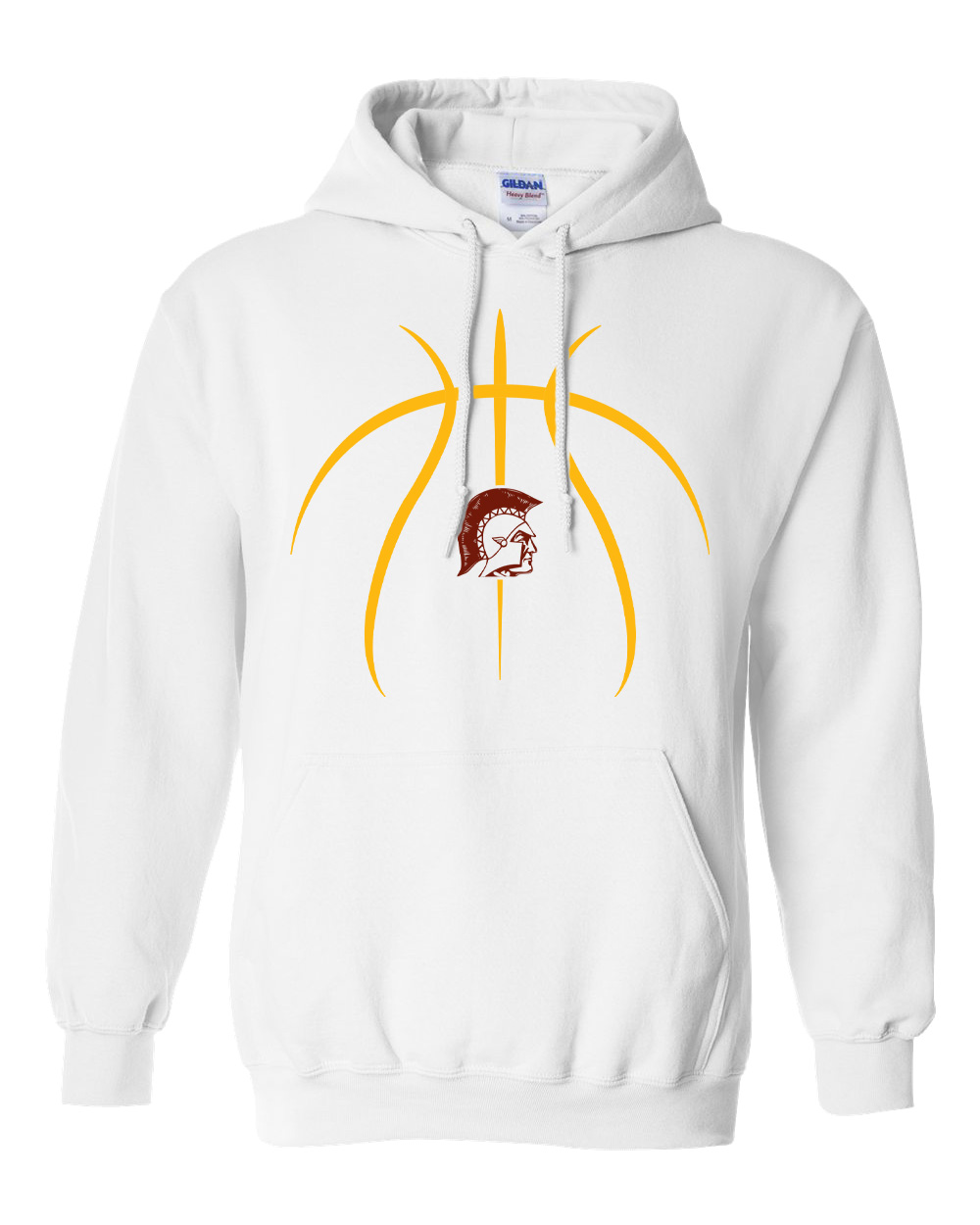 Hillsboro Middle School Basketball Hooded Sweatshirt - Image 3