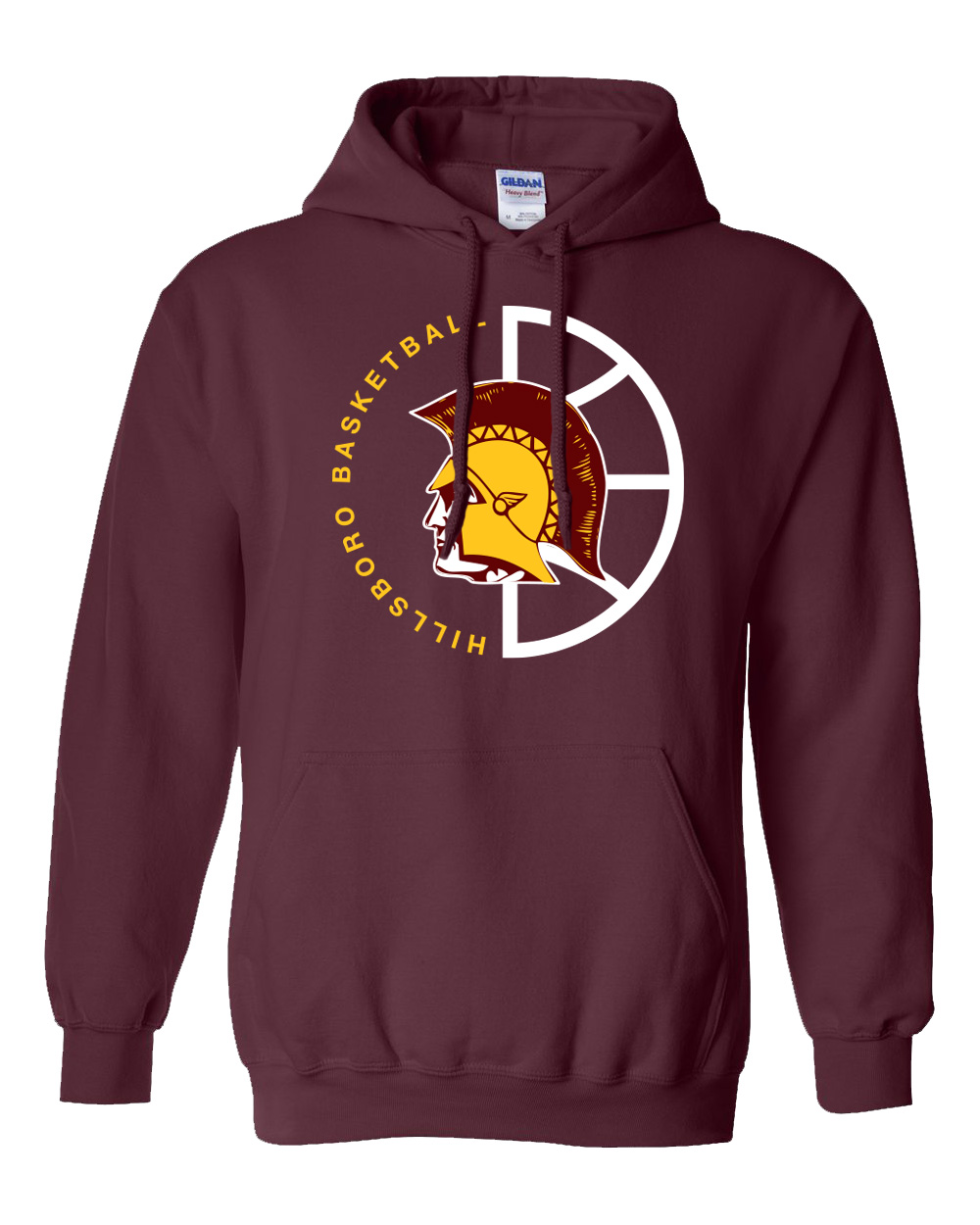 Hillsboro High School Basketball Hooded Sweatshirt - Image 3