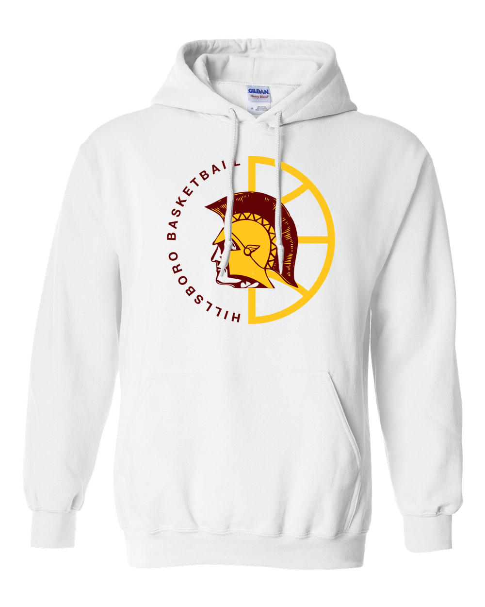 Hillsboro High School Basketball Hooded Sweatshirt - Image 4