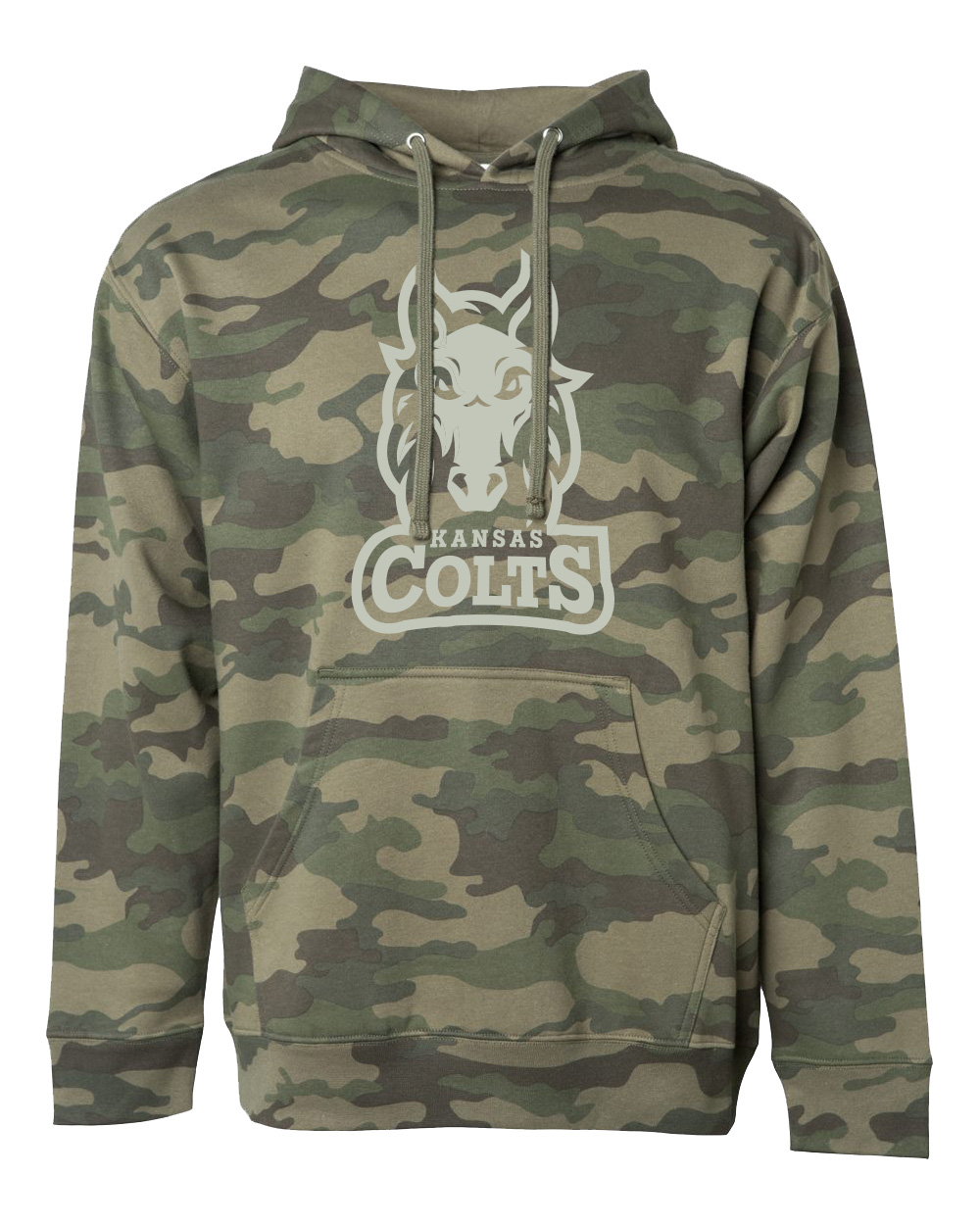 Kansas Colts Camo Hooded Sweatshirt