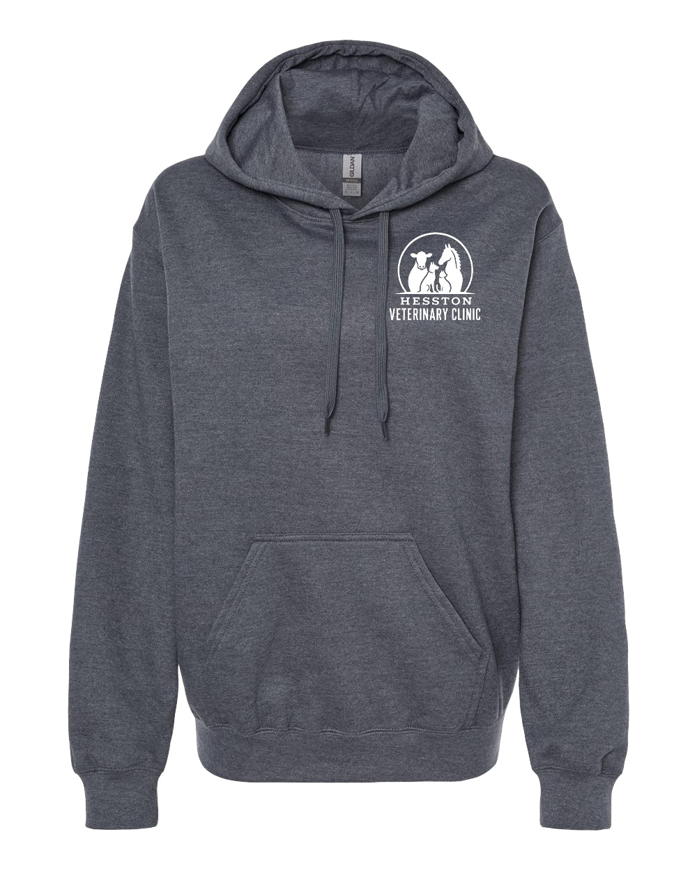 Hesston Veterinary Clinic Hooded Sweatshirt - Image 2