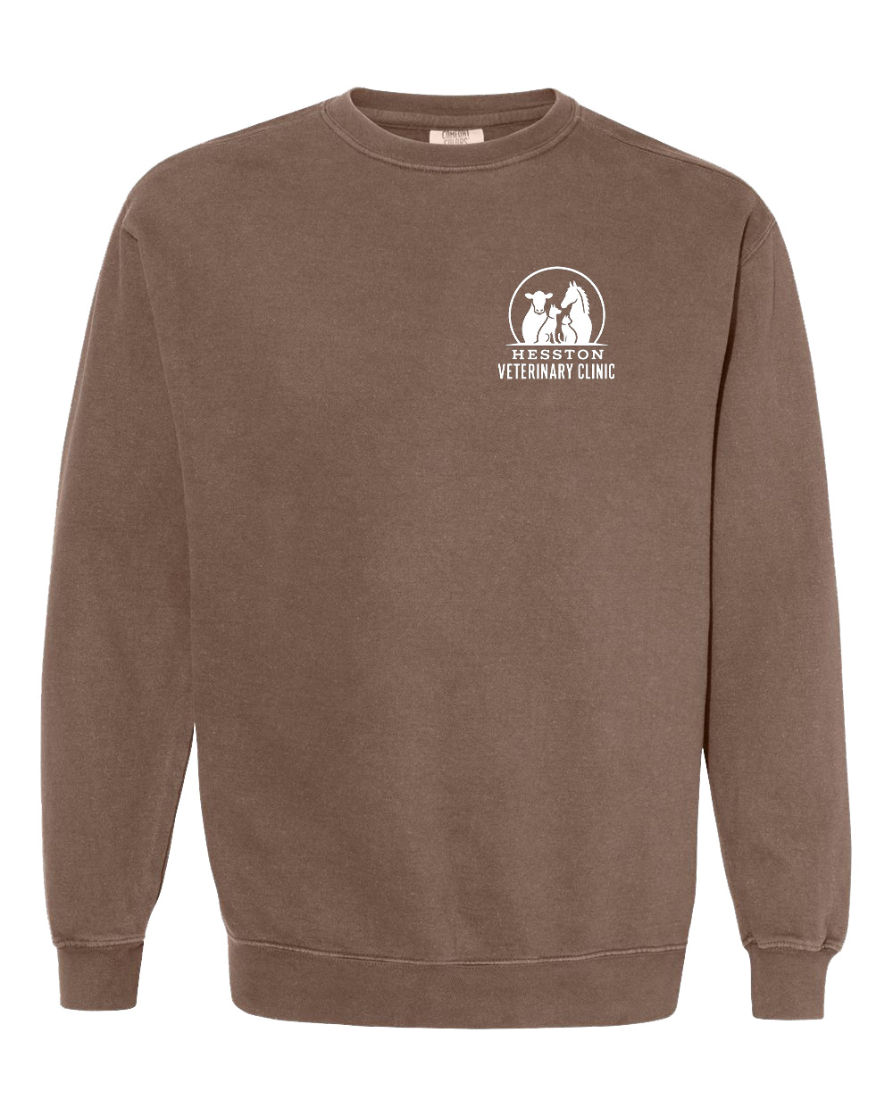 Hesston Veterinary Clinic Espresso Crewneck Sweatshirt