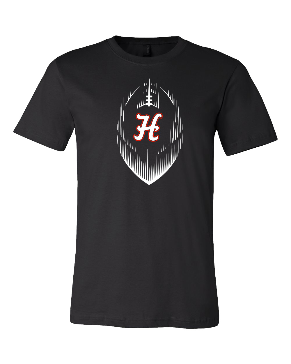 Hesston High School Football "H" Canvas Tee