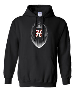 Hesston High School Football "H" Hooded Sweatshirt - Image 3