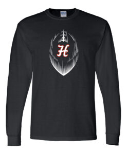Alternative view of Hesston High School Football "H" Long-Sleeve Tee