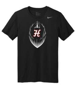 Alternative view of Hesston High School Football "H" Nike Tee