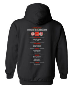 Alternative view of Hesston High School Cheer Hooded Sweatshirt