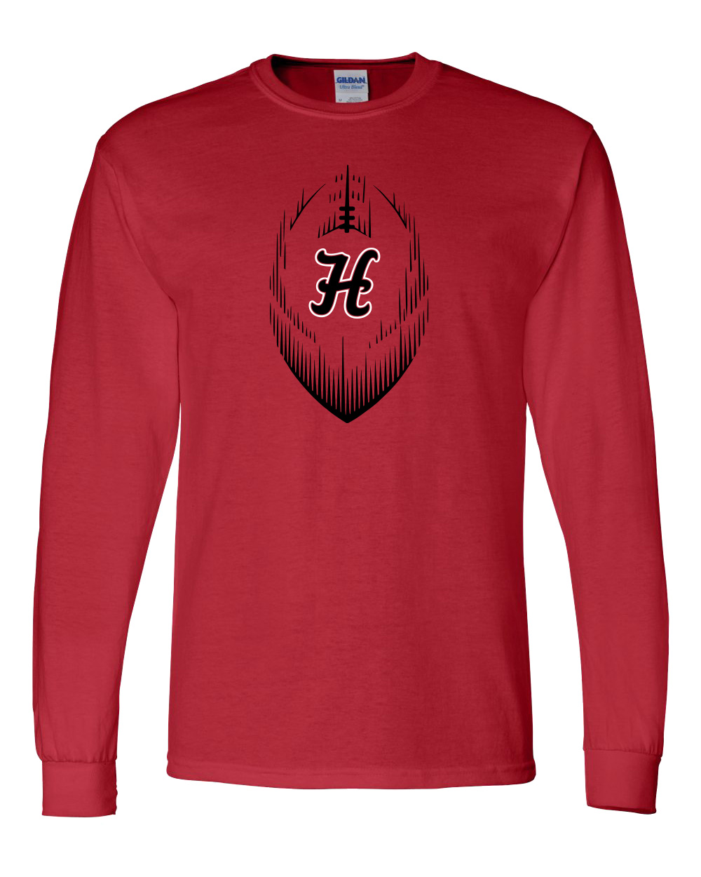 Hesston High School Football "H" Long-Sleeve Tee