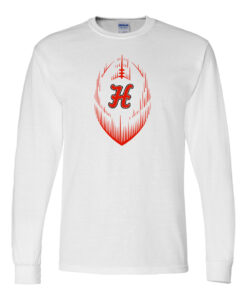 Hesston High School Football "H" Long-Sleeve Tee - Image 3