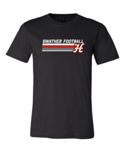 Hesston High School Football "Stripes" Canvas Tee - Image 3