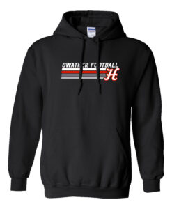 Alternative view of Hesston High School Football "Stripes" Hooded Sweatshirt