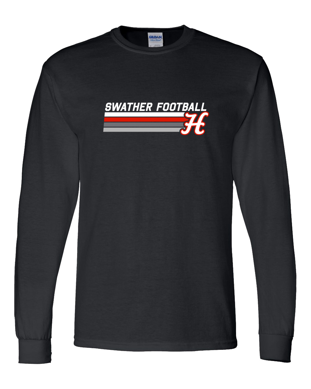 Hesston High School Football "Stripes" Long-Sleeve Tee