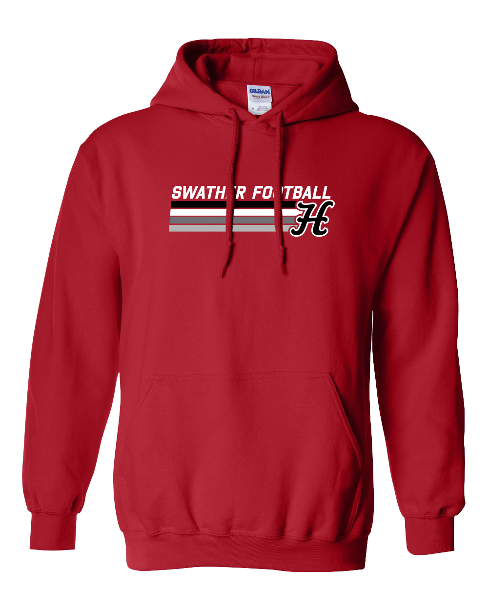 Hesston High School Football "Stripes" Hooded Sweatshirt
