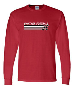 Hesston High School Football "Stripes" Long-Sleeve Tee - Image 3