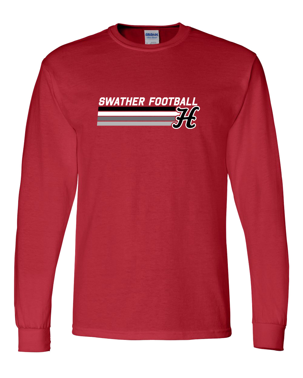 Hesston High School Football "Stripes" Long-Sleeve Tee - Image 3