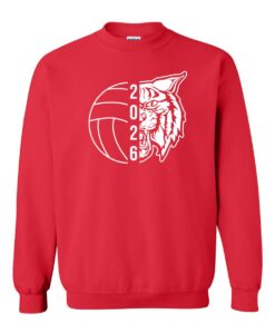 Alternative view of Moundridge Middle School Volleyball Crewneck Sweatshirt