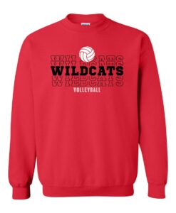 Alternative view of Moundridge Wildcats Volleyball Crewneck Sweatshirts