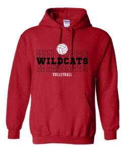 Alternative view of Moundridge Wildcats Volleyball Hooded Sweatshirt