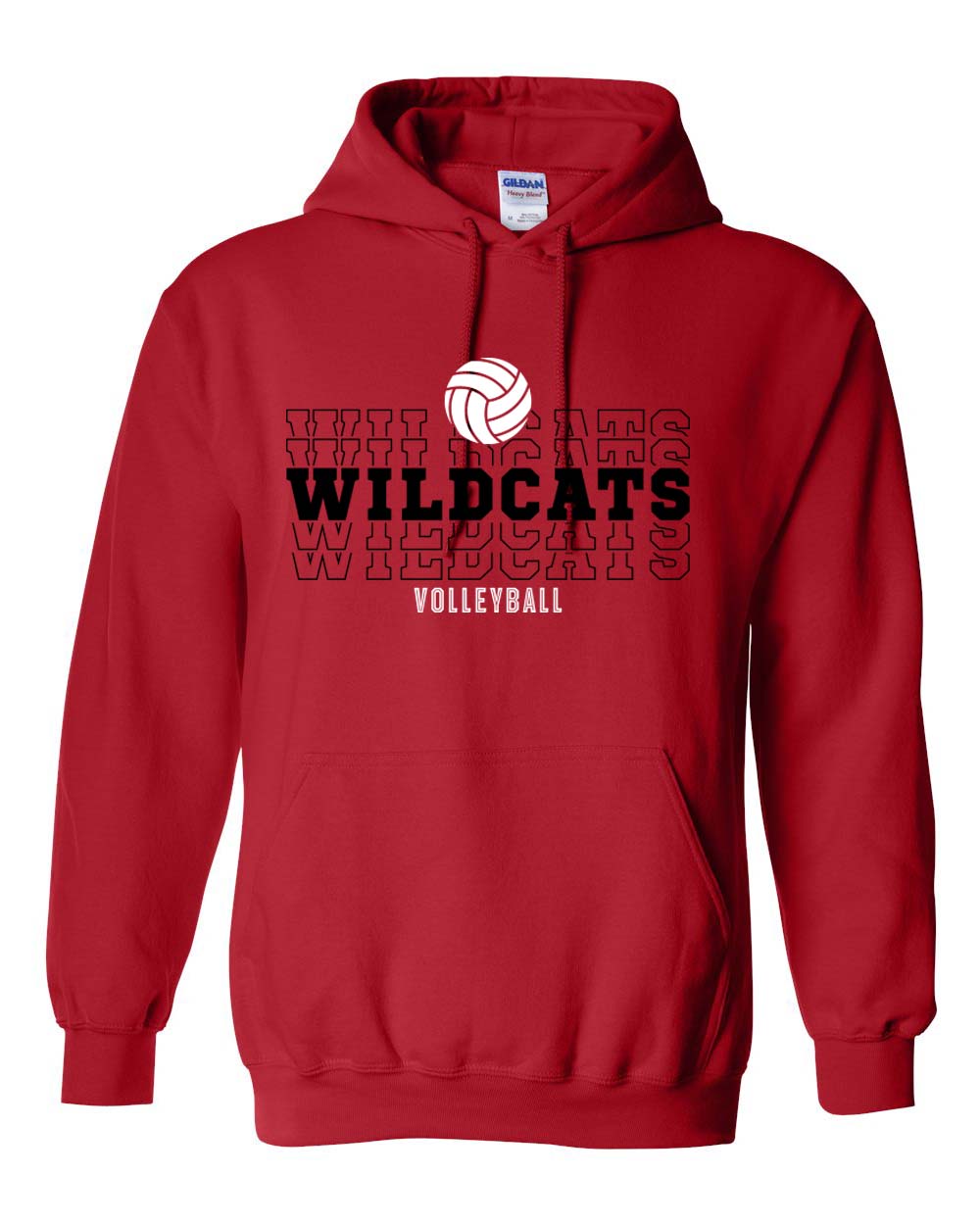 Moundridge Wildcats Volleyball Hooded Sweatshirt - Image 2